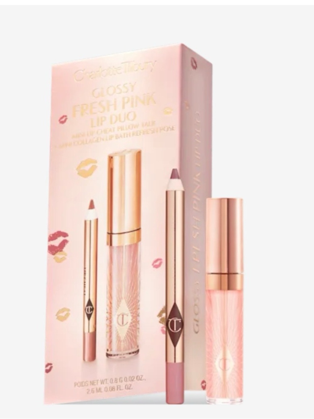 Charlotte Tilbury Glossy Fresh Pink Lip Duo — Soft Pink Set